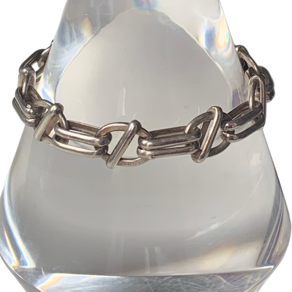 Made in Italy Sterling Silver Link Chain Bracelet Italian Unisex Women’s Men’s